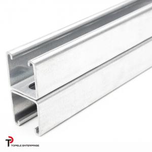 China 41x21mm 41x41mm  / Mild Steel Slotted Strut C Channel   And  U Channels/ supplier