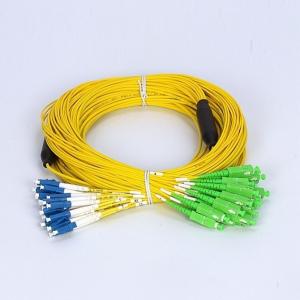 China G657A1 24 Cores Fiber Optic Fanout Cable OS2 Single Mode LC To SC supplier
