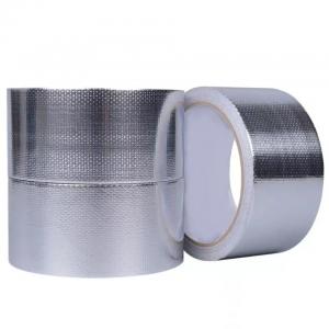 China Fireproof HVAC Thermal Insulation Aluminium Tape Heat Resistant Fiberglass Cloth Tape supplier