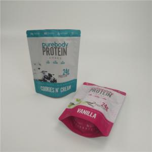 Matte Finish Protein Powder Custom Printed Snack Bags Smell Proof Chocolate Bar Food Grade Bags