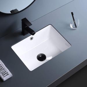 New Stylish Rectangle White Undermount Wash Basin Vitreous China