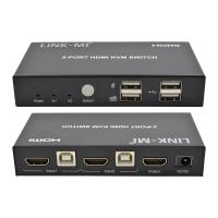 China 4K 2Port HDMI KVM Switch Support 4K 30Hz USB Type B Port on sale