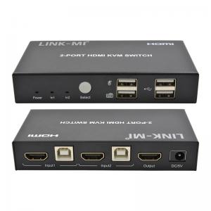 China 4K 2Port HDMI KVM Switch Support 4K 30Hz USB Type B Port supplier