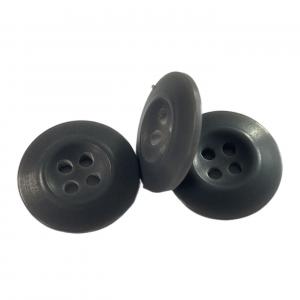 China Grey Color Melamine Buttons In 30L Round Shape Matt Finished Using On Military Uniforms supplier