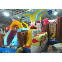 China Funny Circus Clown Inflatable Fun City Digital Printing Quadruple Stitching 9 X 10.5 X 6m on sale