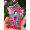 China Pin de cristal de la solapa de Satained con la impresora y efectos del brillo wholesale