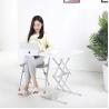 China Mesa de escritório rústica marrom manual de suporte dobrável mesa de trabalho para escritório doméstico preto/branco wholesale