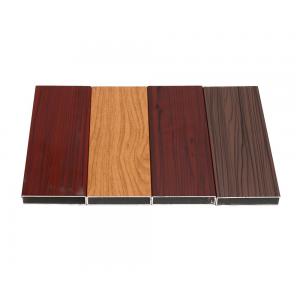 China Custom Wooden Finish Aluminum Profiles Extrusion Section For Decoration,Strong Impact Resistance supplier