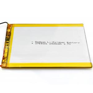 High Capacity Li-Polymer Battery 2769101 2400mAh 3.7V For Sale
