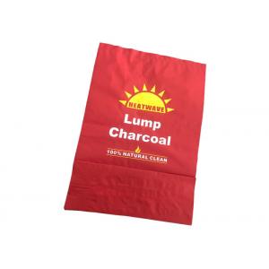 China Customized Logo Print Kraft Paper Packing Bags For Charcoal Packing supplier