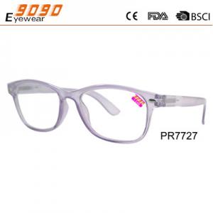 China New style fashion competitive price Color plastic reading glasses,spring hinge,metal silver parts supplier