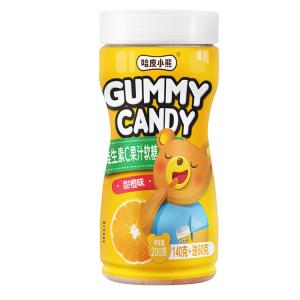 China Funny Shape Natural Gummy Vitamins , Orange Gummy Candy 200g Per Bottle supplier