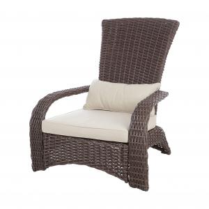 China Patio Sense Deluxe Wicker Chair All Weather For Porch Lawn Garden wholesale