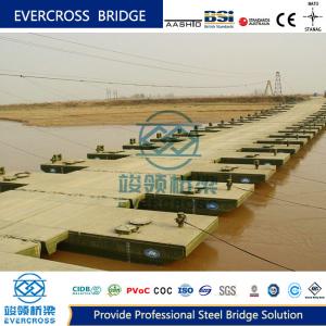 Footwalk Floating Pontoon Bridge Custom Portable Steel Bridges