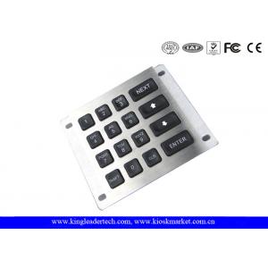 Rear Panel Mount Led Illuminated Metal Keypad for Industrial Machines