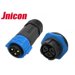 China 30A 500V Waterproof Power Connector , Jnicon Panel Mount Power Connector supplier