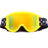 China Yellow Color Anti Fogsnow Goggles , Ski Glasses Breathable For Outdoor Sports on sale