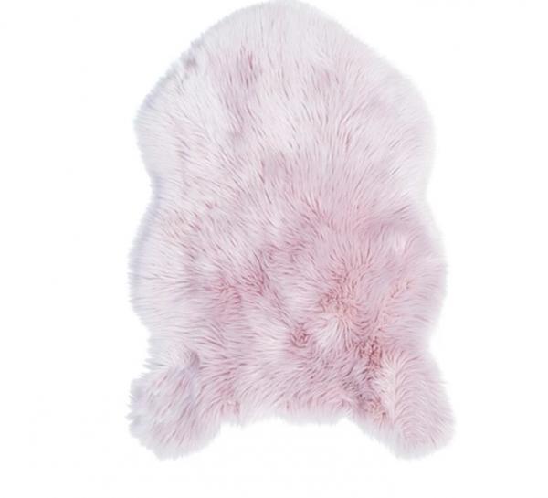 Pink Plush Long Pile Fur Rug Area Latest Faux Wool Area Rugs Soft Smooth