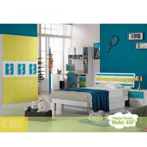 High Gloss Painting Children Bedroom Sets Bed 1280*2050*960mm