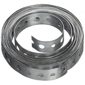 Silver HVAC Duct Fitting Strap Perforated Plumbers Metal Tape Hanger Bar Galvanized