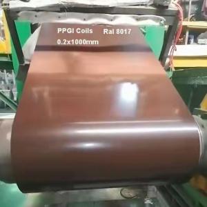 Z120-Z180 Painted Sheet Metal Coils RAL Color Strong Corrosion Resistance