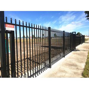 2019 galvanized  Iron Wrought Steel Fence 2.1x2.4m High Quality