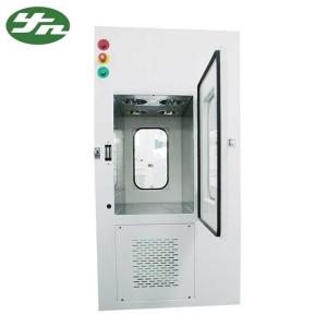 China Air Shower Cleanroom Pass Box Steel Frame 304 SUS Inner With Nozzles Powder Coating supplier