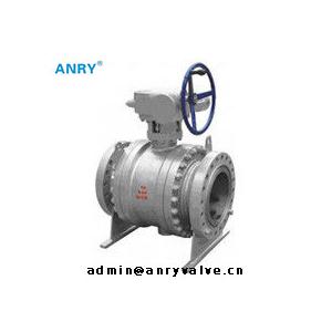 Three - Piece Worm Gear Ball Valve Bolted Cover A105+ENP Ball   Class 150~1500