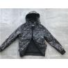 China Black Mens Polyester Jacket Coated Printed With Detachable Hood TW58570 wholesale