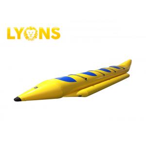 China Six Person Yellow Inflatable Water Toys / Lake Inflatable Banana Boat supplier