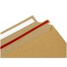 China Recyclable Kraft Mailing Bag Recyclable Kraft Mailing Bag with Adhesive Seal Strip and Custom Logo Printing for Sustainable wholesale