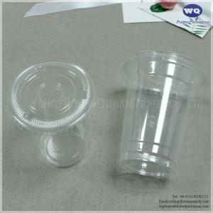 Factory Offer Plastic cup-12/14/15 Oz Disposable Clear PET Drinking Cup With Lid,PET Cup For Milk Tea,Fruit Juice,Coffee