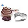 China RK Bakeware China Foodservice NSF Heart Shape Cake Baking Mold , Stainless Steel Heart Molding Mousse Cake Rings wholesale