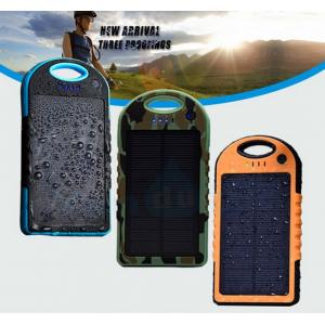 China Portable Solar Panel Charger Waterproof 5000mAh 12000mah OEM/ODM supplier