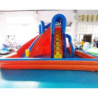 China Bouncer Pool House Kids Inflatable Water Slide Quadruple Stitching on sale