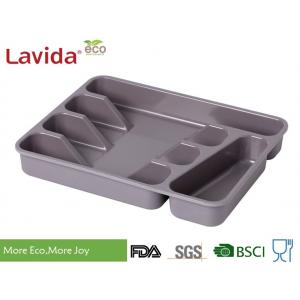 Top Sell competitive Price Square Eco-friendly Bamboo Fiber Tray Melamine Kitchen Tool Tray PP Flatware Box with logo