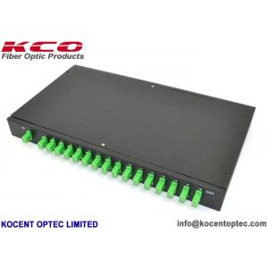 China 1*16 SC/APC Patch Panel Fiber Optic Splitter 19'' Rack Mount 1x16 PLC Splitter ODF supplier