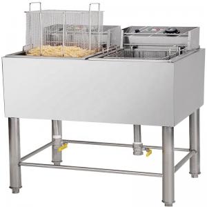 China Electric Industria Fryer with Lifting Handle and 660x600x1010mm Outside Dimension supplier