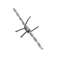 China 1.4mm To 2mm Double Twist Barbed Wire Galvanized Surface on sale