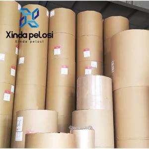 China UV Coating Wood Pulp Paper Kraft Paper Jumbo Roll Matt Lamination supplier