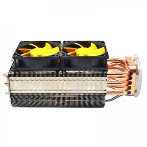 China Anti Corrosion Waterproof Heat Sink With Fan , ISO9001 Flexible Heat Pipe Cpu Cooler supplier