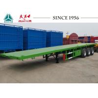 China Carbon Steel Q345B 40 Foot Flatbed Trailer With Germany Type Axle For Zambia on sale