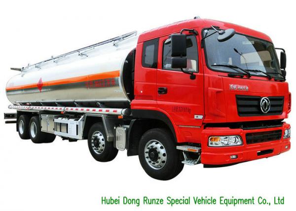 DFAC Aluminium Alloy Oil Liquid Tank Truck 28000 - 32000L Loading Capacity