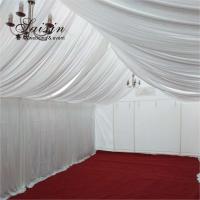 China SX-387 Beautiful Wedding Stage Decorative White Drapery Hanging Ceiling Drapes on sale