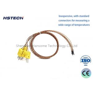 PtRh30-Ptrh6 Thermocouple with Connector, 0-1800°C Use Temp, WRR B, Ceramic/Plastic