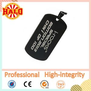 China Hot sale fashion black custom shape dog tag making supplier