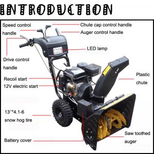 New type garden tools Loncin 6.5hp snow thrower, snow blower, snow removel equipment