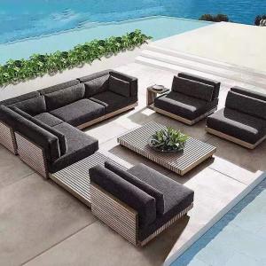 China Outdoor Pool Sofa Bed Lounge Chairs Sofa Tanning Ledge Cushions Chaise supplier