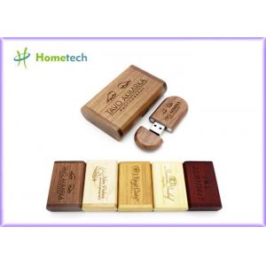 China Photography Gift Wooden USB Flash Drive , Custom Logo Bamboo USB Memory Drive supplier