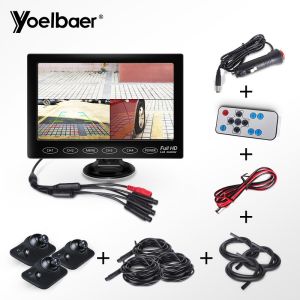 China Coche de la visión nocturna que invierte el sistema de ayuda monitor LCD TFT de 7 pulgadas con la pantalla táctil supplier